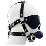 Blindfold Ball Gag Harness