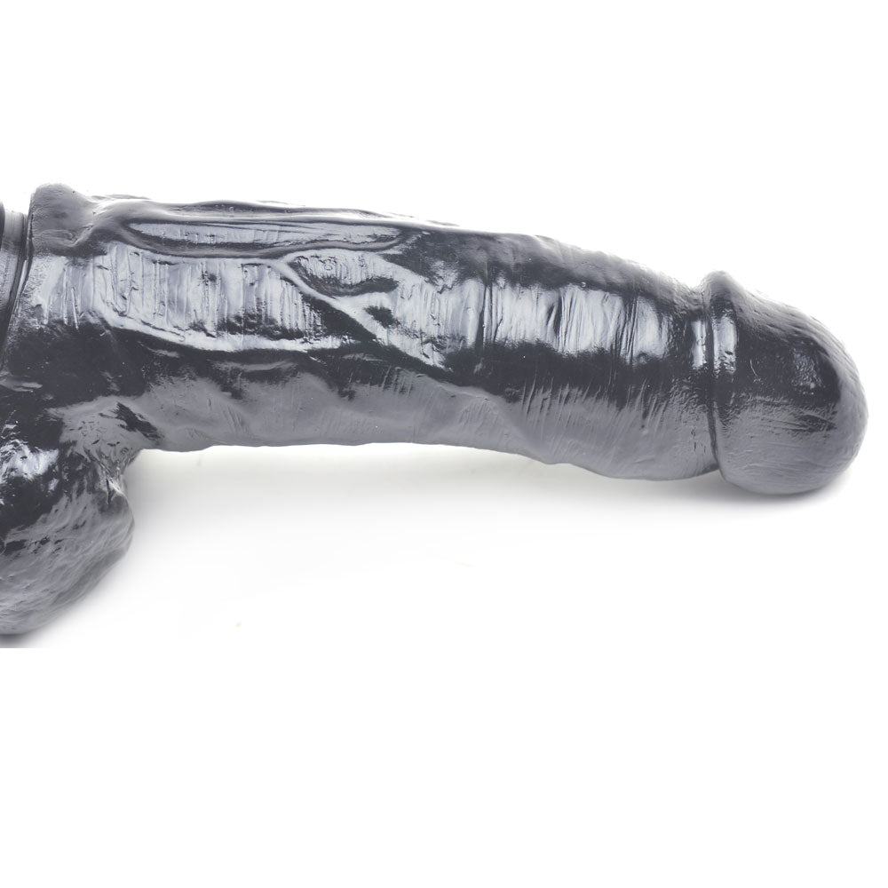 NutBustersXXX Sex Toys Black 6-Inch Dildo with Suction Base