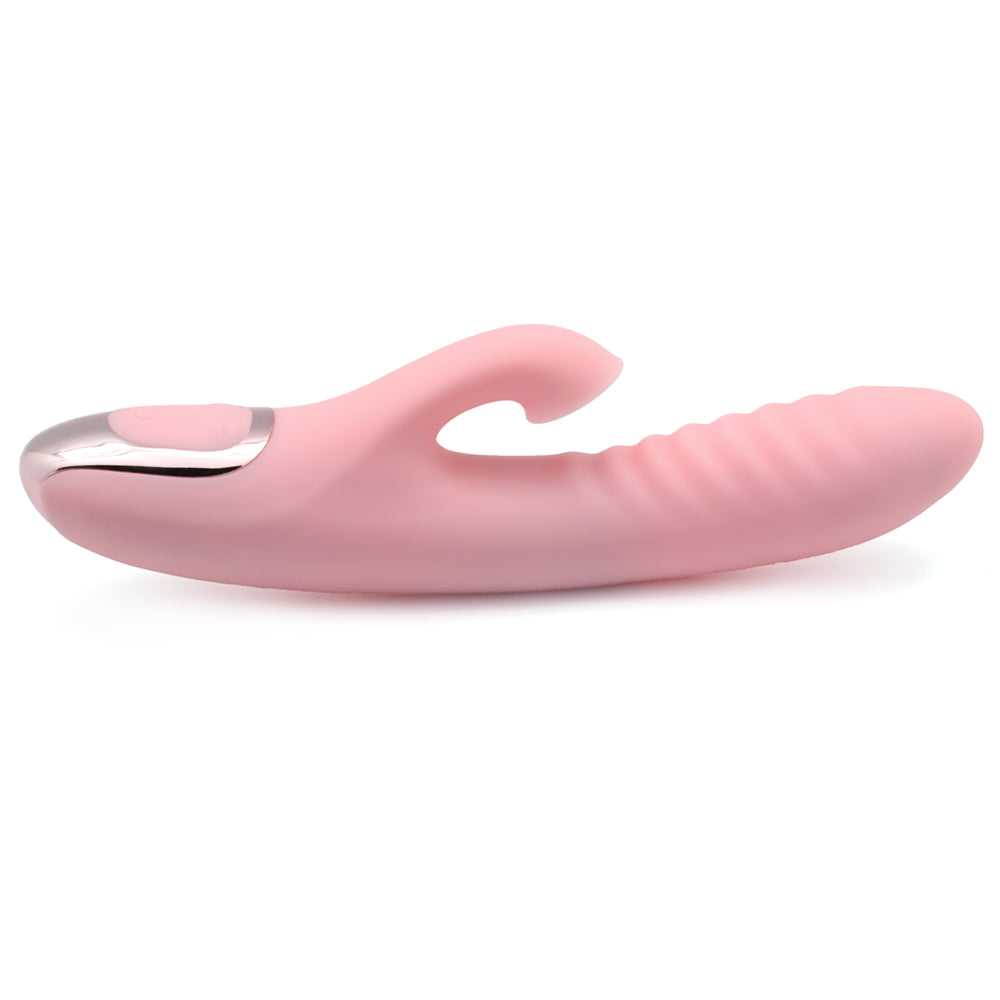 NutBustersXXX Sex Toys Pink Wave Rabbit Vibrator Suction Clit Dildo 