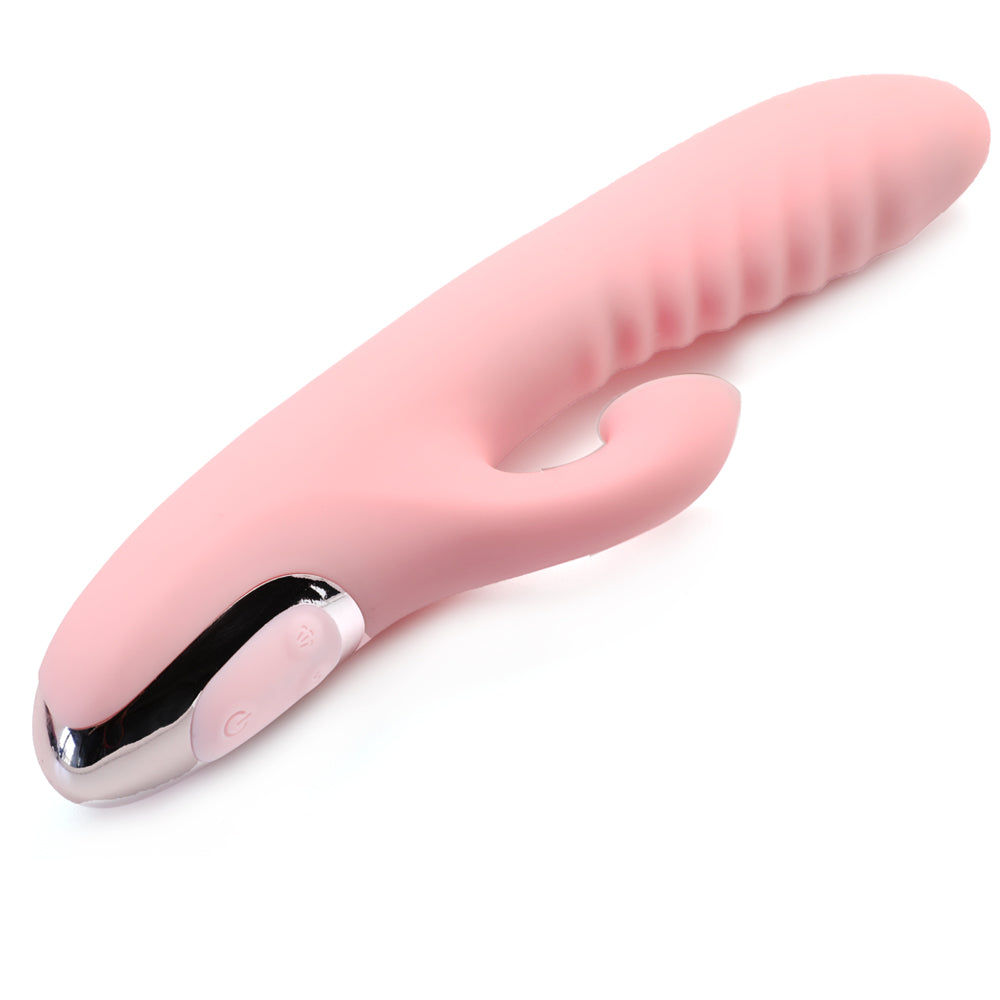 NutBustersXXX Sex Toys Pink Wave Rabbit Vibrator Suction Clit Dildo 