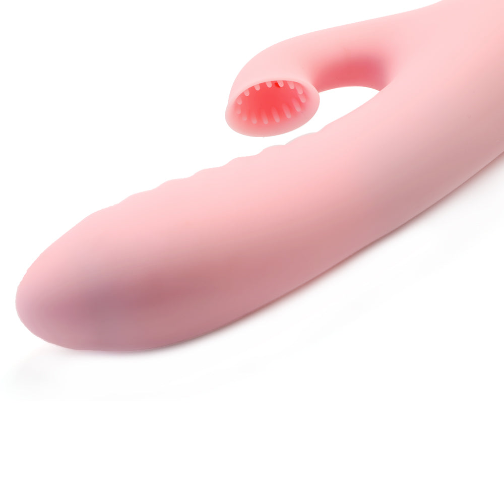 NutBustersXXX Sex Toys Pink Wave Rabbit Vibrator Suction Clit Dildo 